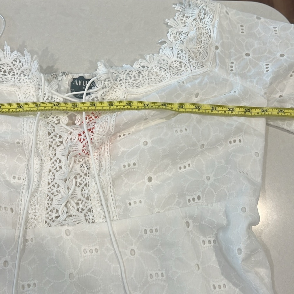 White Lace Dress - Picture 5 of 7